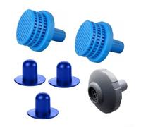 Swimming Pool Water Jet Connector Kit Featuring Strainers Nozzle Holes and ABS Rubber Material for 16 Foot Deep Pools (C)