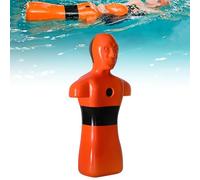 Swimming Pool Water Rescue Training Dummy for Lifeguard Training Simulation Dummy Model Plastic PE Floatation Dummy Water Rescue Equipment for Pool Beach & River with 3 Injection Holes,A