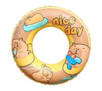 Swimming Ring Cartoon Capybara PVC Leak Proof Water Float Inflatable Pool