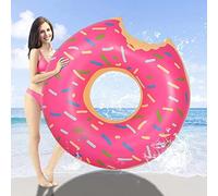 Swimming Ring for Adults, Swimming Ring Doughnut Inflatable Swimming Ring 120 cm, Summer Water Toys Swimming Pool Ring (Donut)