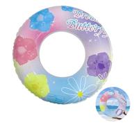 Swimming Ring for Kids Pool Float Inflatable Rings with Flower Kids Rubber Ring Durable Inflatable Pool Floats for 4-9 Years Old PVC Rubber Ring Summer Beach Party Pool (Flower)