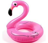 Swimming Ring, Inflatable Flamingo Ring, Pink Flamingo Design Swim Rings, Summer Inflatable Pool Floats, Perfect for Relaxing & Playtime in the Pool or Beach for Adult