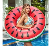 Swimming Rings for Adults,Inflatable Ring, Rubber Ring for Swimming,Swimming Tube Pool Float,Watermelon Swimming Tube Water Fun Beach Pool Toys for Summer Party(75cm)