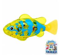 Swimming Robot Fish Toy Electronic Pet Fish Bath Toy, Glow Sea Creature Robofish,with LED Light, Fun Fish Toy For Bath Or Swim Time,for Bath Pool(A)