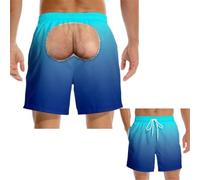 Swimming Shorts Men 3D Cartoon Legs Briefs Graphic Swim Trunks Quick Dry Funny Hawaiian Beach Shorts Novelty Printed Elastic Drawstring Swimsuit Bottom 2026 Vacation Trunks Mesh Lining and Pockets