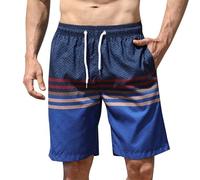 Swimming Shorts Men Bermuda Beach Board Shorts Mens Men's Swim Trunks Quick Dry Surf with Mesh Lining Summer Men's Beach Pants Lightweight Big and Tall Breathable for Surfing Running Sports Red