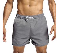 Swimming Shorts Men - Running Shorts Men Breathable Training Workout Pants Relaxed-Fit Gym Shorts Elasticated Waist Drawstring Activewear Shorts Loose Fit Walk Short Plain Holiday Shorts