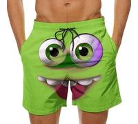 Swimming Shorts Men Summer Quick-Dry Swimming Trunks FUUNY 3D Printed Lightweight Beach Shorts Elasticated Waist Drawstring Board Short Plus Size Breathable Loose Surfing Swim Short for Men UK