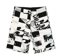 Swimming Shorts with Drawstring Men Knee Length Board Trunks Novelty Printing Plus Size Surfing Sports Shorts Men's Summer Breathable Swim Trunk Quick Dry Beachwear Short for Mens