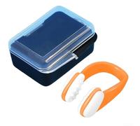 Swimming Silicone Nose Clip for Water Sports and Diving, Soft Waterproof Nose Protector for Swimmers, Reusable and Comfortable Silicone Nose Clamp (Orange)