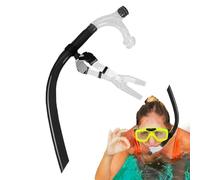 Swimming Snorkel for Round Swimming, Soft Snorkel Tubes for Adults, Silicone Mouthpiece, Diving Equipment, Pressure Distributing Head Pad and Soft Silicone Mouthpiece, Equipment Hoses