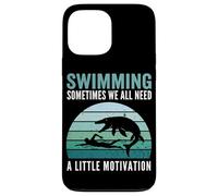 Swimming Sometimes We All Need Little Motivation Mosasaurus Case for iPhone 13 Pro Max