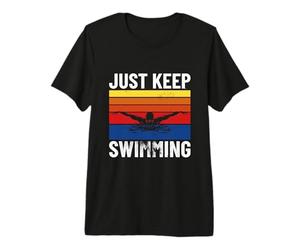 Swimming Swim Team Swimmer - just Keep Swimming Premium T-Shirt