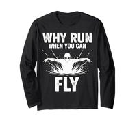 Swimming Swim Why Run When You Can Fly Long Sleeve T-Shirt