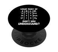 Swimming Swimmer What Part Not You Understand Swim Team PopSockets Adhesive PopGrip