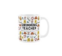 Swimming Teacher Mug - Funny Swimming Instructor Novelty Gifts - Tea/Coffee Hot Drinks White Ceramic Cup Present