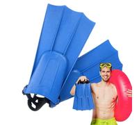 Swimming Training End - 12" x 6.5" Rubber Fins Bath Fins Lightweight Comfort | Multi-Scenario Swimming Floating Fins for Men Women Size 8-10, Leg