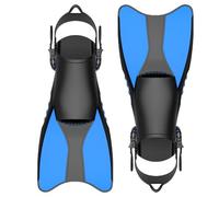 Swimming Training Flippers, Training Fins for Swimming - Adjustable Swimming Fins with Fluid Mechanics Design | Comfortable Training Fins Easy to Wear with Footrest