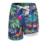 Swimming Trunks Boys Kids Swimming Shorts Quick Drying Board Shorts Compression Liner Beach Shorts 3-16 Years, surfer palm, 15-16 Years