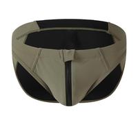 Swimming Trunks - Male Swimming Pants With Front Zipper Opening And Sexy Color Blocking Triangle Beach Swimming Pants