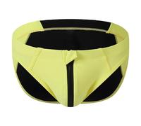 Swimming Trunks - Male Swimming Pants With Front Zipper Opening And Sexy Color Blocking Triangle Beach Swimming Pants