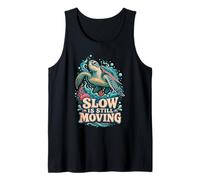 Swimming Turtle Slow is Still Moving Motivation Tank Top