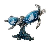 Swimming Turtles Sealife Resin Figurine Ornament 18cm