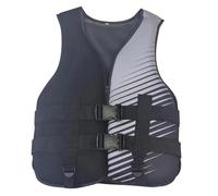 Swimming Vests, Portable Swim Jackets With Two Adjustable Safety Buckle For Boating Swimming Surfing(black,XL)