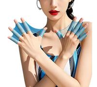 Swimming Webbed Gloves | Silicone Swim Training | Water Aerobics Gloves | for Students Trainees Beginners Kids Swimmers Triathletes Adults Snorkeling Summer Camp