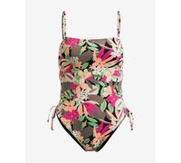 Swimsuit Roxy Printed Beach Classics Lace One Piece green pink orange woman - M