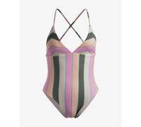 Swimsuit Roxy Vista Stripe One Piece pink green orange woman - XS