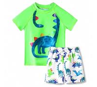 Swimsuit Set for Boys Toddlers 2 Piece Swimming Costume with Boys Swimming Shorts and Rash Vest Quick Dry UPF 50+ UV Protection for Swimming Pool Beach Trip Holiday Essentials