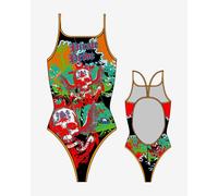 Swimsuit Turbo Pirate Treasure Thin Black Women - L