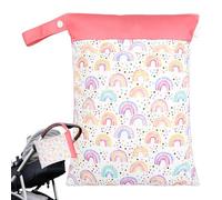 Swimsuit Wet Bag - Waterproof Diaper Organizer, Reusable Wet Dry Sack, Zippered Pockets, Portable Laundry Holder, Washable Travel Storage, Durable Cloth Container | Laundry Bag for Dirty Clothes