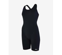 Zoggs Cottesloe Legsuit Open Back Competition Swimsuit Black 34 Woman