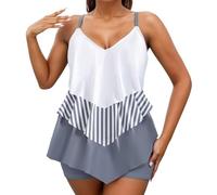 Swimsuits for Women Tankini Front Ruched Underwire High Waist Slimming Floral Print Ruffle Scallop Edge Hollow Out Drawstring Flowy Allover Print Solid Color Durable