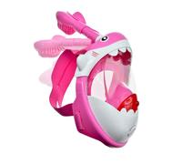 Swimtech Childrens/kids Full Face Snorkel Pink/white (Xs)