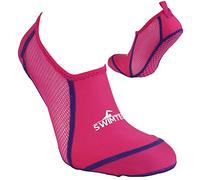 Swimtech Premium Adult's Swimming Pool Water Socks Silicone Grip, Pink, 5-7