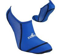 SwimTech Premium Junior Swimming Pool Water Socks Silicone Grip, Blue, UK J7-9