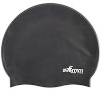 Swimtech Silicone Swim Cap - Black