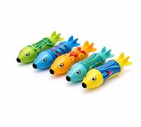 Swimtech Torpedo Dive Toys, 5 Plastic Pool Toys, Ages 6+