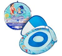 Swimways Baby Spring Float, Baby Pool Float with Canopy & UPF Protection, Swimming Pool Accessories for Kids 9-24 Months, Shark