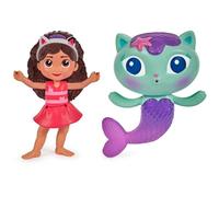 SwimWays Gabby s Dollhouse Floatin' Figures, Swimming Pool Accessories & Kids Pool Toys, Party Supplies & Water Toys for Kids Aged 3 & Up, Gabby & Mercat 2-Pack
