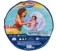 SwimWays Infant Baby Spring Float with Adjustable Sun Canopy - Light Purple Mermaid 6067866, 6063764