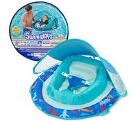 SwimWays Infant Spring Float, Baby Pool Float with Canopy, Swimming Pool Accessories for Kids 3-9 Months, Shark