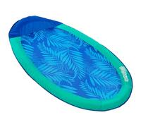 SwimWays Spring Float Original Pool Lounge Chair with Hyper-Flate Valve, Teal Palm