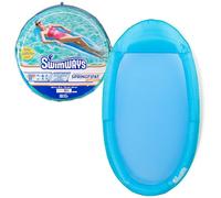 SwimWays Spring Float Premium Hammock Pool Lounger, Inflatable Pool Floats Adult with Fast Inflation for Ages 15 & Up, Sky Blue