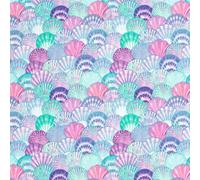 Swimwear Jersey Recycled Fabric Material Seashells 1MTR