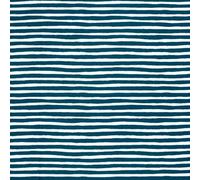 Swimwear Jersey Recycled Fabric Material Stripes Navy 1MTR