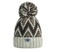 SWIMZI Truffle Cream Zig-zag Super Bobble Hat